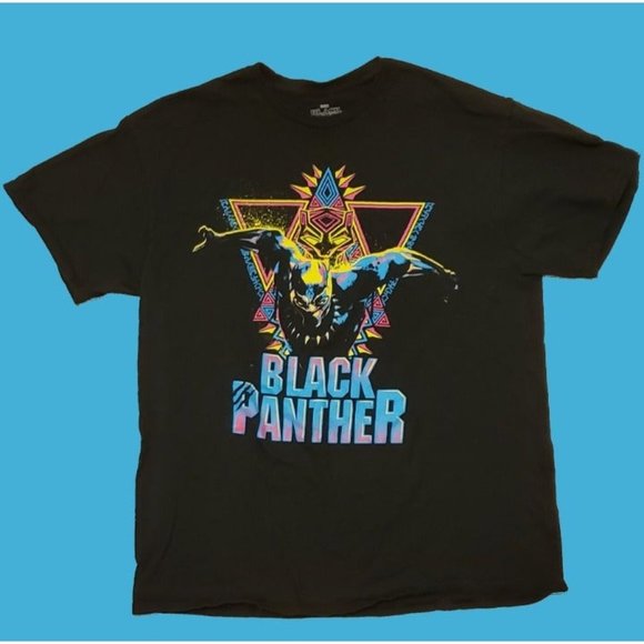 Black Panther T'Challa Marvel Avengers T-shirt - Picture 1 of 3